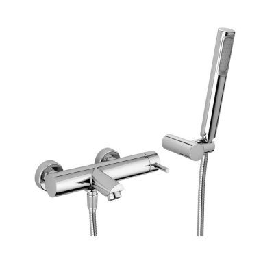 PAFFONI serie STICK Rubinetto miscelatore esterno per VASCA con Set Doccia cromo lucido