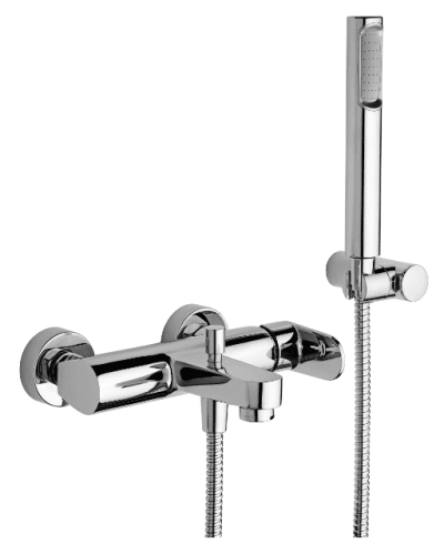 PAFFONI serie CANDY Rubinetto miscelatore esterno per VASCA con Set Doccia cromo lucido