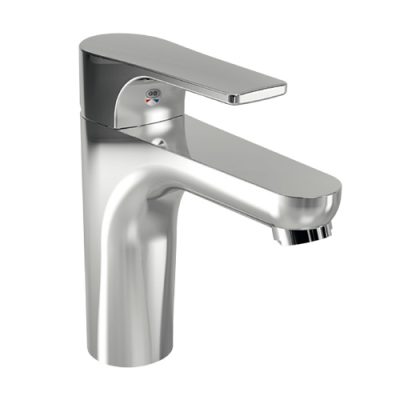GNUTTI serie SLIM Rubinetto miscelatore per lavabo cromo lucido con accessori