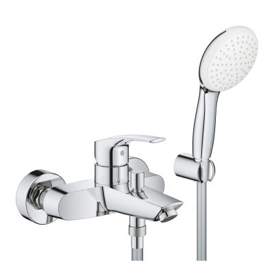 GROHE serie EUROSMART Rubinetto miscelatore esterno per VASCA con Set Doccia cromo lucido