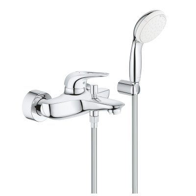 GROHE serie EUROSTYLE Rubinetto miscelatore esterno per VASCA con Set Doccia cromo lucido