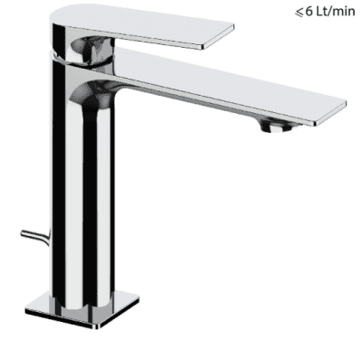 FRATTINI serie NARCISO Rubinetto miscelatore per lavabo cromo lucido con accessori