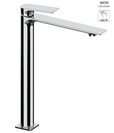 FRATTINI serie NARCISO Rubinetto miscelatore per lavabo Proungato cromo lucido con accessori