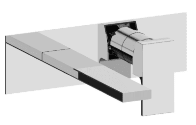 FRATTINI serie VITA DUE Lavabo Incasso con Piastra cromo lucido con accessori