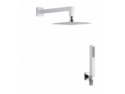 KIT DOCCIA QUADRO In Acciao Inox con Duplex