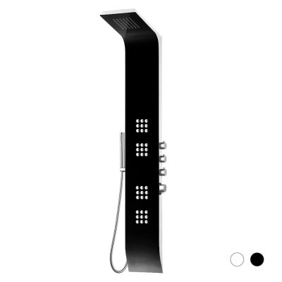 COLONNA DOCCIA MULTIFUNZIONE MOD. LIPARI NERO