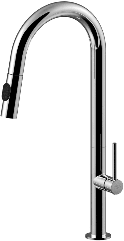 PAFFONI Serie CHEF Miscelatore lavello monoforo alto con Canna Movibile