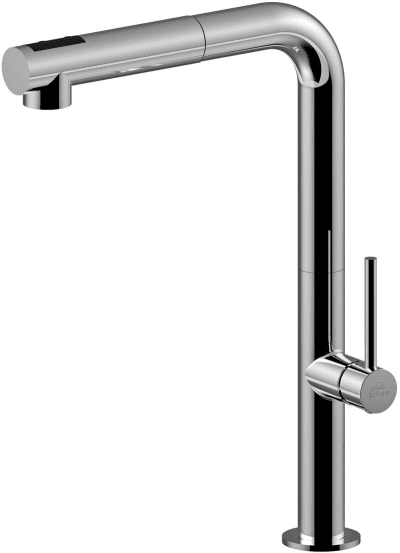 PAFFONI Serie CHEF Miscelatore lavello monoforo alto Storto con Canna Orientabile